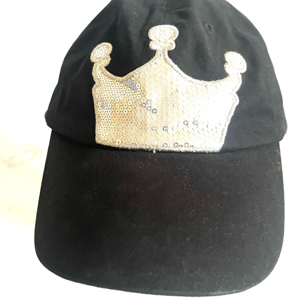 Disney Black and Silver Crown Hat